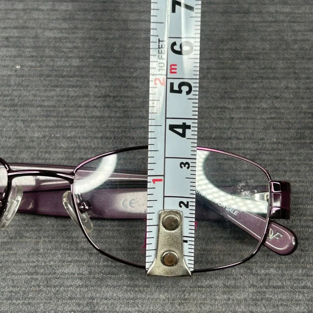 Diane von Furstenberg DVF8040 513 Purple Oval Y2k Eyeglasses Frames 52-16-135